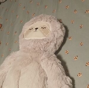 Cuddly Gray Sloth Plush Toy